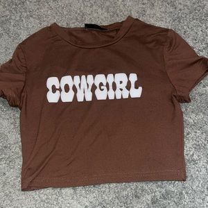 Cowgirl crop top size xs